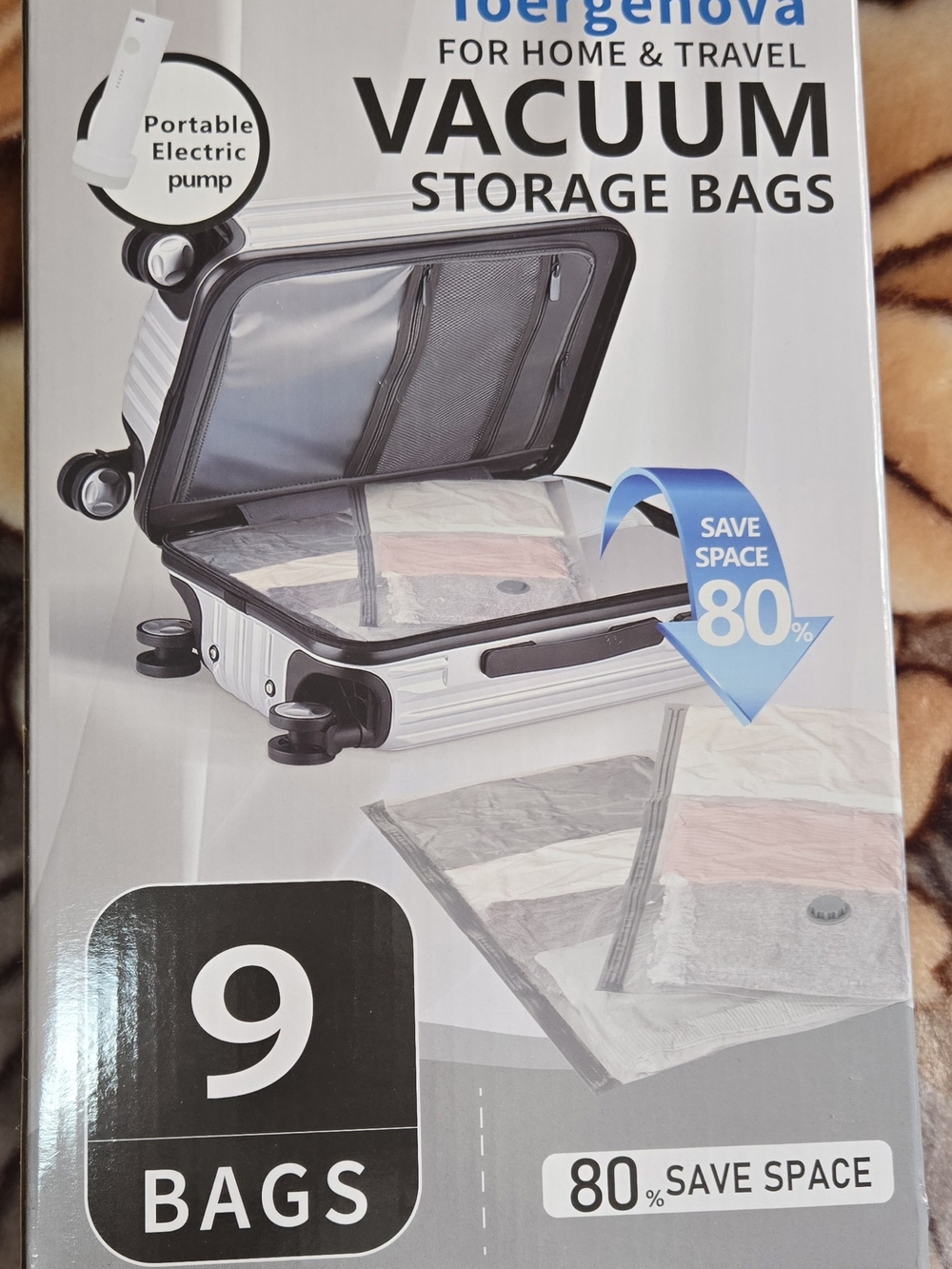 Vacuum Storage Bags - 9-Pack Clear Space-Saving Set